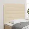Image de Tête De Lit Crème 100 Cm Tissu Vidaxl