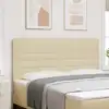 Image de Tête De Lit Crème Tissu Vidaxl