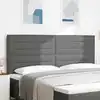 Image de Tête De Lit Gris Foncé Tissu Vidaxl