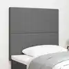 Image de Tête De Lit Gris Clair 100 Cm Tissu En Velours Côtelé Vidaxl