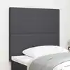 Image de Tête De Lit Gris Foncé 100 Cm Tissu En Velours Côtelé Vidaxl