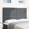 Image de vidaXL Tête de lit Gris foncé 160 cm Tissu en velours côtelé 3337729