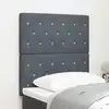 Image de Tête De Lit Gris Foncé 80 Cm Velours Vidaxl