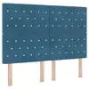 Image de Vidaxl tête de lit bleu foncé 144 cm velours