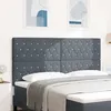 Image de vidaXL Tête de lit Gris foncé 180 cm Velours 3337771