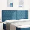 Image de Tête De Lit Bleu Foncé 200 Cm Velours Vidaxl
