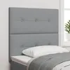 Image de vidaXL Tête de lit réglable en hauteur Gris clair 80 cm tissu 3337782