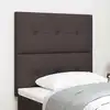 Image de Tête De Lit Réglable En Hauteur Marron Foncé 80 Cm Tissu Vidaxl