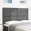 Image de vidaXL Tête de lit réglable en hauteur Gris foncé 144 cm tissu 3337822