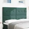 Image de Tête De Lit Vert Foncé 144 Cm Velours Vidaxl