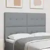 Image de Tête De Lit Réglable En Hauteur Gris Clair 160 Cm Tissu Vidaxl
