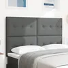 Image de vidaXL Tête de lit réglable en hauteur Gris foncé 160 cm tissu 3337835