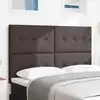 Image de Tête De Lit Réglable En Hauteur Marron Foncé 160 Cm Tissu Vidaxl