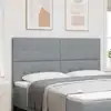 Image de Tête De Lit Réglable En Hauteur Gris Clair 180 Cm Tissu Vidaxl