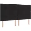 Image de Vidaxl tête de lit noir 180 cm velours