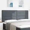 Image de Tête De Lit Gris Foncé 200 Cm Velours Vidaxl