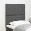 Image de Tête De Lit Gris Foncé Tissu Vidaxl