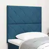 Image de Tête De Lit Bleu Foncé 100 Cm Velours Vidaxl
