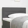Image de Tête De Lit Led Avec Bandes Led Gris Foncé 80 Cm Tissu Vidaxl