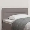 Image de vidaXL Tête de lit LED avec bandes LED Taupe 80 cm tissu 3337968