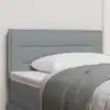 Image de Tête De Lit Led Avec Bandes Led Gris Clair 90 Cm Tissu Vidaxl