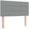 Image de Vidaxl tête de lit led avec bandes led gris clair 90 cm tissu