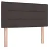 Image de Vidaxl tête de lit led avec bandes led marron foncé 90 cm tissu