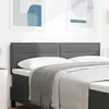 Image de vidaXL Tête de lit LED avec bandes LED Gris foncé 160 cm tissu 3337993