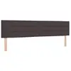 Image de Vidaxl tête de lit led avec bandes led marron foncé 200 cm tissu