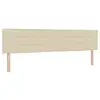 Image de Vidaxl tête de lit led avec bandes led crème 200 cm tissu