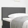Image de Tête De Lit Led Gris Clair 80 Cm Tissu En Velours Côtelé Vidaxl