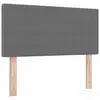 Image de Vidaxl tête de lit led gris clair 80 cm tissu en velours côtelé