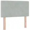 Image de Vidaxl tête de lit led avec bandes led gris clair 80 cm velours