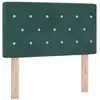 Image de Vidaxl tête de lit led avec bandes led vert foncé 80 cm velours