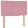 Image de Vidaxl tête de lit led avec bandes led rose 80 cm velours
