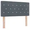 Image de Vidaxl tête de lit led avec bandes led gris foncé 90 cm velours