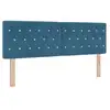 Image de Vidaxl tête de lit led avec bandes led bleu foncé 144 cm velours