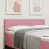 Image de Tête De Lit Led Avec Bandes Led Rose 144 Cm Velours Vidaxl