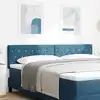 Image de Tête De Lit Led Avec Bandes Led Bleu Foncé 180 Cm Velours Vidaxl