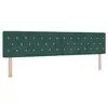 Image de Vidaxl tête de lit led avec bandes led vert foncé 200 cm velours