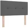 Image de Vidaxl tête de lit led avec bandes led gris foncé 80 cm tissu