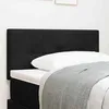 Image de vidaXL Tête de lit LED avec bandes LED Noir 90 cm Velours 3338105