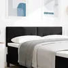 Image de vidaXL Tête de lit LED avec bandes LED Noir 144 cm Velours 3338131