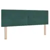 Image de Vidaxl tête de lit led avec bandes led vert 144 cm velours