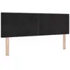 Image de Vidaxl tête de lit led avec bandes led noir 160 cm velours