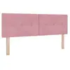 Image de Vidaxl tête de lit led avec bandes led rose 160 cm velours