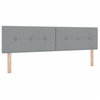 Image de Vidaxl tête de lit led avec bandes led gris clair 180 cm tissu