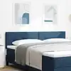 Image de Tête De Lit Led Avec Bandes Led Bleu 180 Cm Tissu Vidaxl