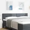 Image de vidaXL Tête de lit LED avec bandes LED Gris 180 cm Velours 3338156
