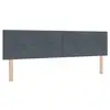 Image de Vidaxl tête de lit led avec bandes led gris 180 cm velours
